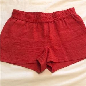 JCREW RED SHORTS